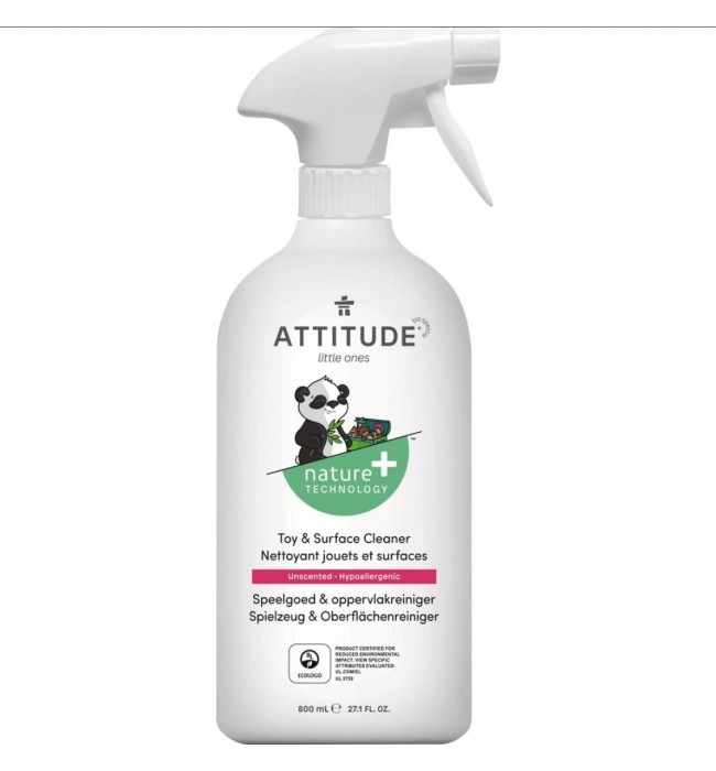 ATTITUDE Baby Leaves Toy and Surface Cleaner, Unscented
