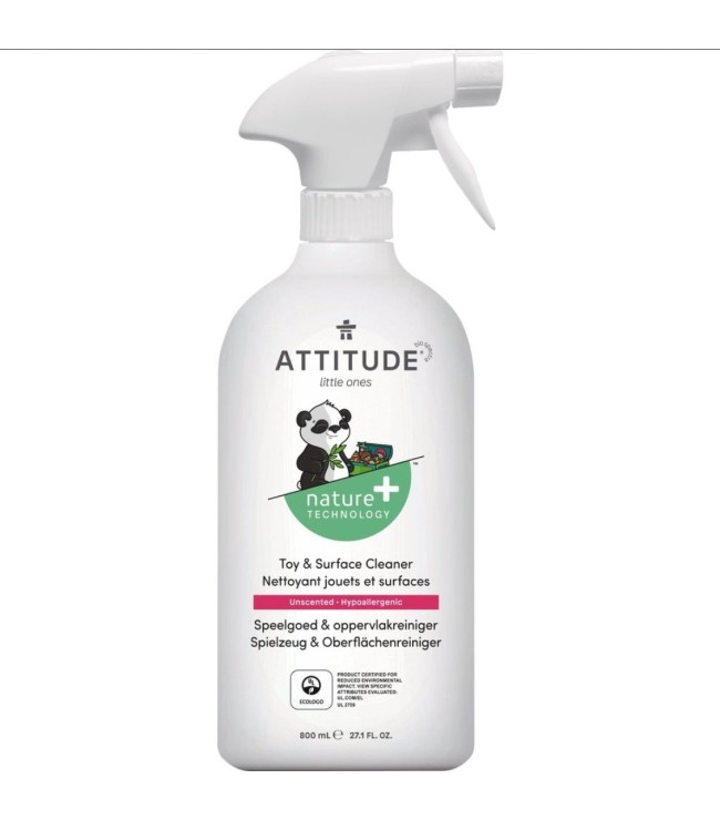 ATTITUDE Baby Leaves Toy and Surface Cleaner, Unscented