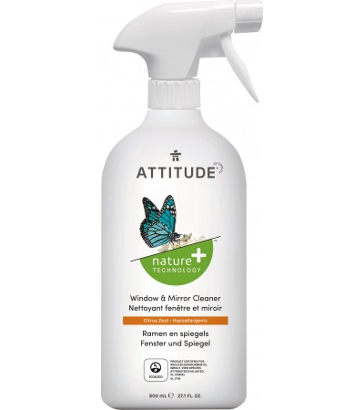 Window and Glass Cleaner – Citrus Zest, ATTITUDE