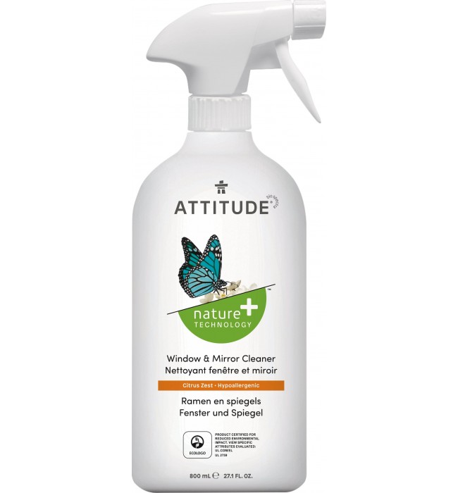 Window and Glass Cleaner – Citrus Zest, ATTITUDE