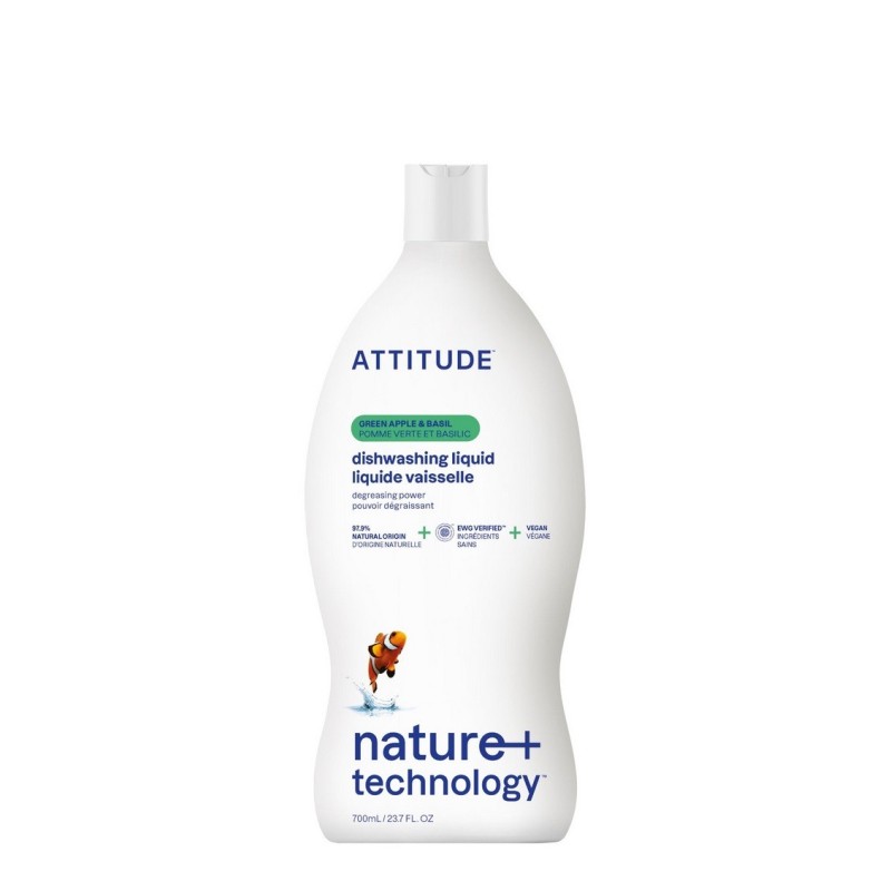 Washing Up Liquid, Green Apple and Basil, ATTITUDE Washing Up Liquid, Green Apple and Basil, ATTITUDE