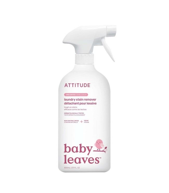 Laundry Stain Fighter Liquid, Unscented, baby leaves, ATTITUDE