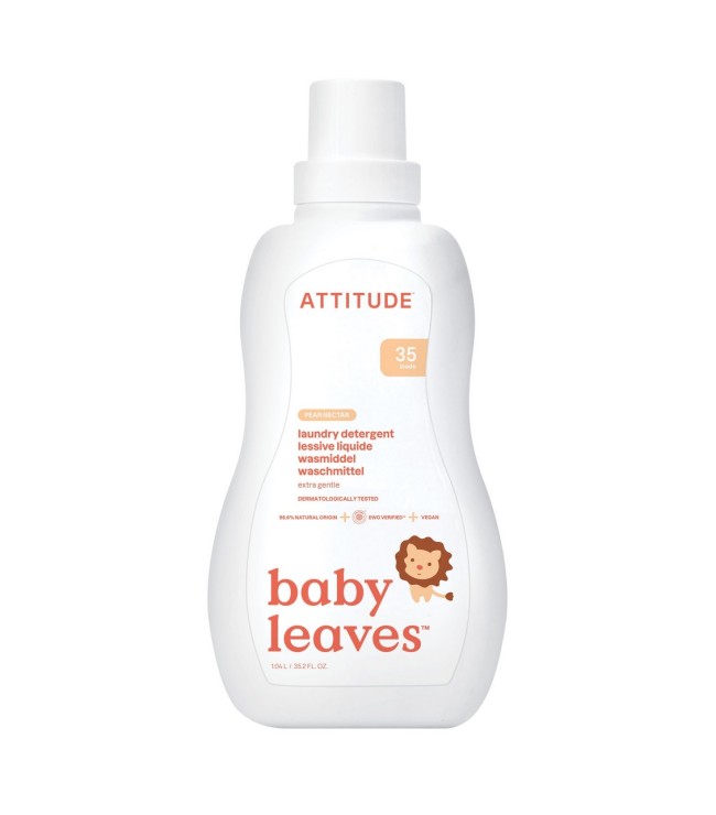 Baby Laundry Detergent - Pear Nectar, baby leaves, ATTITUDE