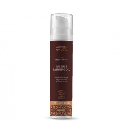 Organic Tanning Oil, 100 ml, Wooden Spoon