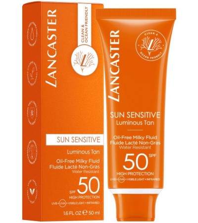 Lancaster Sun Sensitive Oil‑Free Milky Fluid SPF 50