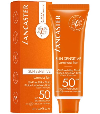 Lancaster Sun Sensitive Oil‑Free Milky Fluid SPF 50
