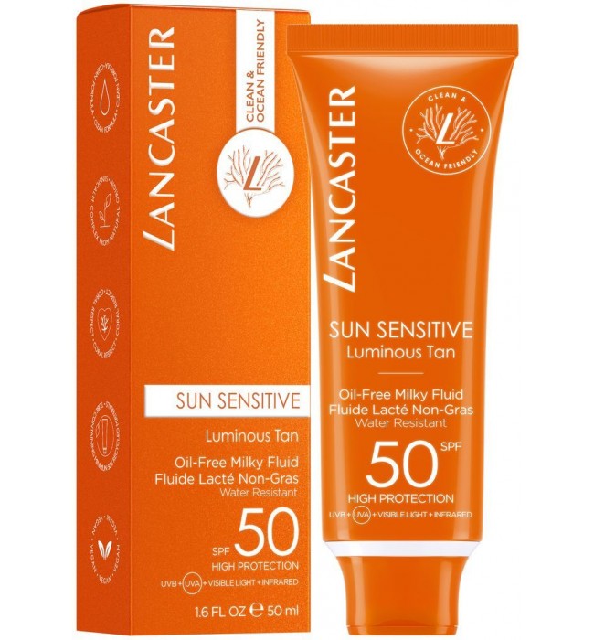 Lancaster Sun Sensitive Oil‑Free Milky Fluid SPF 50