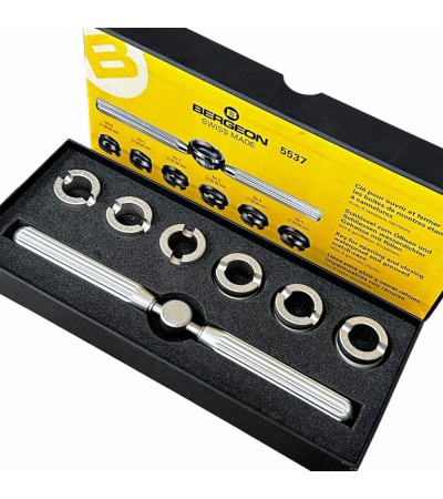 Bergeon 5537 waterproof & grooved watch case opener closing tool (Rolex, Tudor)
