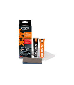 QUIXX Paint Scratch Remover Kit (Ref. 00070) – 2-Step Repair System with Repair No.1 + Finish No.2, Polishing Cloths & 3000-Grit Sandpaper, Made in Germany