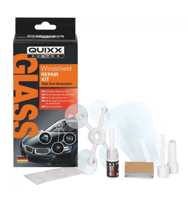QUIXX Windshield Repair Kit for Stone Chips and Cracks, Ref. 10210