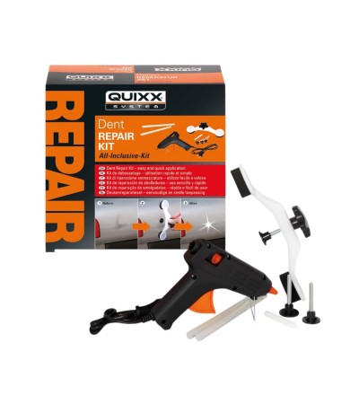 QUIXX Dent Repair Kit Bridge Puller + Glue Gun Removes Dents No Paint Damage, All Inclusive Kit, ref. 10204