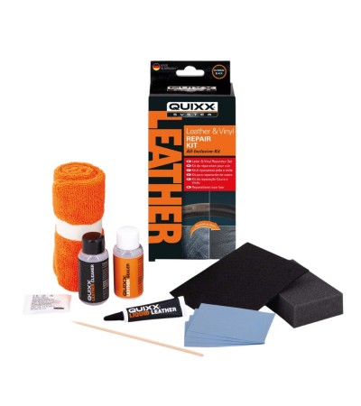 QUIXX Leather & Vinyl Repair Kit for Car Interiors - All-Inclusive Set, Ref. 10259