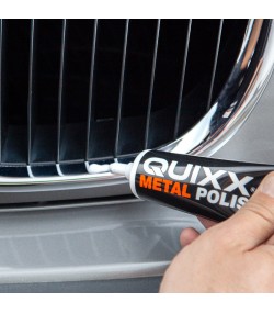 QUIXX Metal Restoration Kit Polish + Sandpapers Restores Gloss & Brushed Metals, High Performance Polish, ref. 10206
