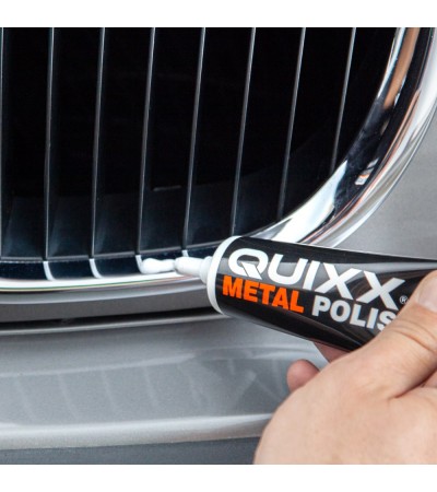 QUIXX Metal Restoration Kit Polish + Sandpapers Restores Gloss & Brushed Metals, High Performance Polish, ref. 10206