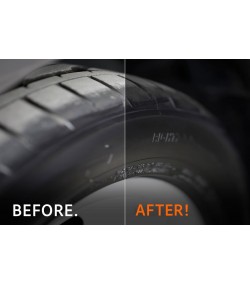 QUIXX Black Tyre Colour, Tire Restorer Deep Black 2-Step Kit, ref. 10192
