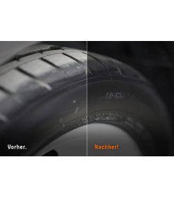 QUIXX Black Tyre Colour, Tire Restorer Deep Black 2-Step Kit, ref. 10192