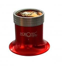 Horotec Red Anodized Loupe 10.0x MSA00.033-1 Watchmaker Eyeglass 25mm Lens
