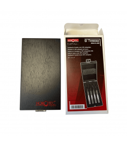 Horotec MSA12.388 Antimagnetic Tweezers Set No.1 2 3 5 904L Steel Wooden Box