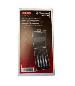 Horotec MSA12.388 Antimagnetic Tweezers Set No.1 2 3 5 904L Steel Wooden Box