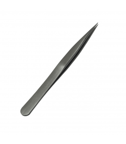 Horotec MSA12.300-00 Thick Tweezers Flat Tips Geneva Shape 120mm Carbon Steel