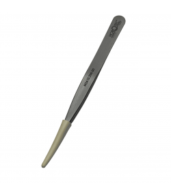Horotec MSA12.300-00 Thick Tweezers Flat Tips Geneva Shape 120mm Carbon Steel