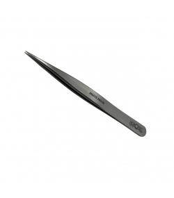 Horotec MSA12.300-00 Thick Tweezers Flat Tips Geneva Shape 120mm Carbon Steel