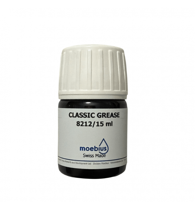 Moebius 8212 red soft natural grease for watch components, 15 ml