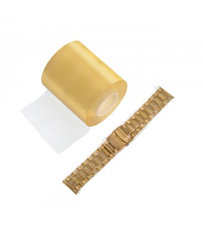 Adhesive foil roll for protection of high class watches, jewelry and luxury goods, 4 cm x 50 m