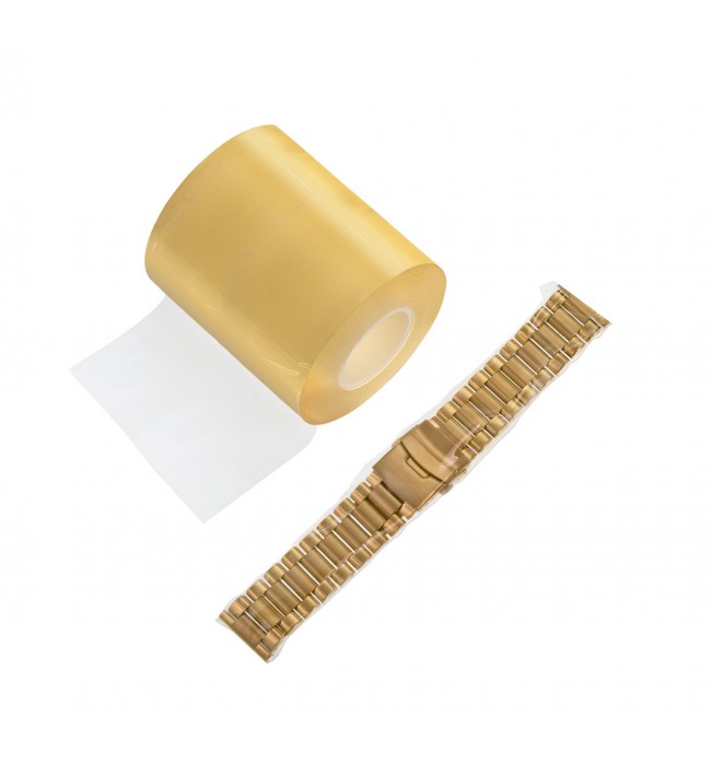 Adhesive foil roll for protection of high class watches, jewelry and luxury goods, 4 cm x 50 m
