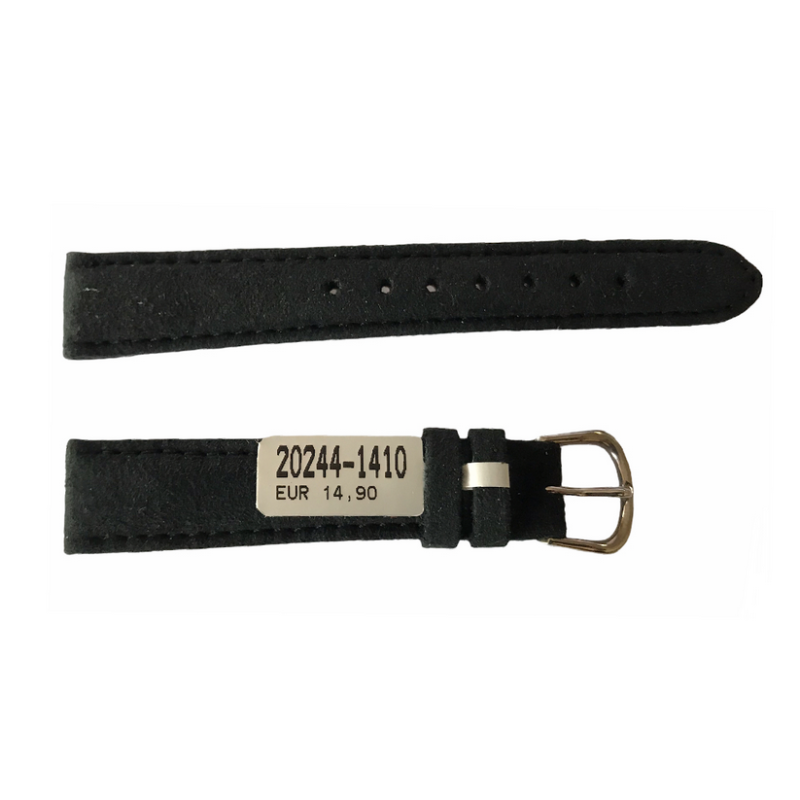 Amaretta Black Leather Strap From Nubuck For Ladies Watches 14mm Amaretta Black Leather Strap From Nubuck For Ladies Watches 14mm