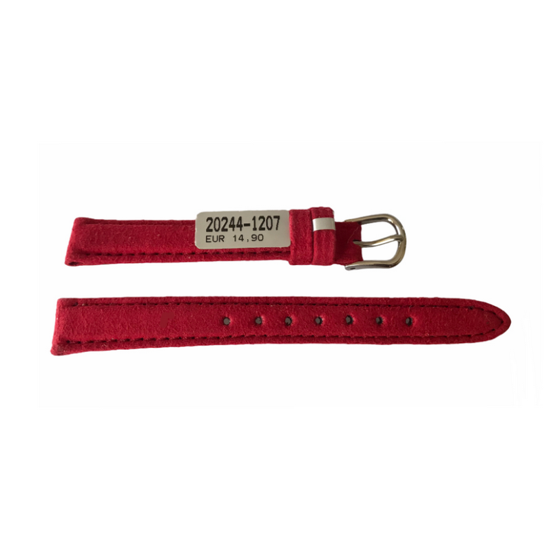 Червена кожена каишка Amaretta от Nubuck за дамски часовници 12 мм Червена кожена каишка Amaretta от Nubuck за дамски часовници 12 мм