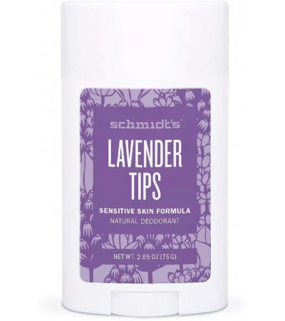 Schmidt's Lavender Tips Aluminum-Free Natural Deodorant Stick for Sensitive Skin 75g