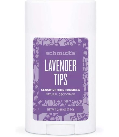 Schmidt's Lavender Tips Aluminum-Free Natural Deodorant Stick for Sensitive Skin 75g