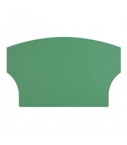Antistatic workbench mat for bench, soft, curved shape, 317 x 194 mm, green