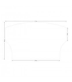 Antistatic workbench mat for bench, soft, curved shape, 317 x 194 mm, green