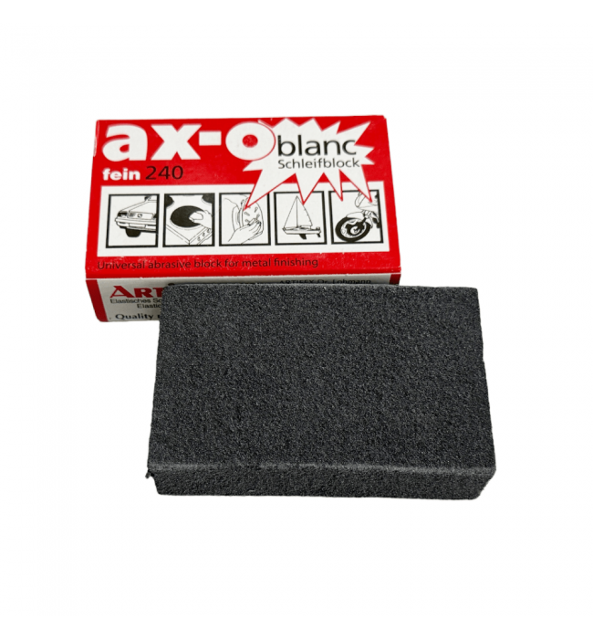 Artifex abrasive sponge ax-o blanc for grinding, matting, rust removal, cleaning and polishing - 240 coarse