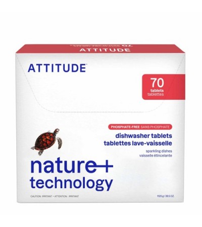 ATTITUDE Dishwasher Tablets, 70 pcs