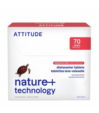 ATTITUDE Dishwasher Tablets, 70 pcs