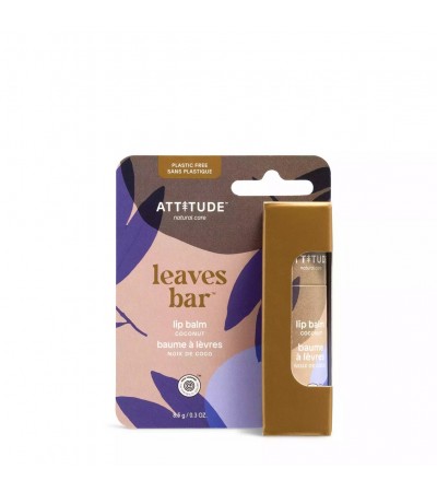Lip Balm – Coconut, Leaves Bar, ATTITUDE