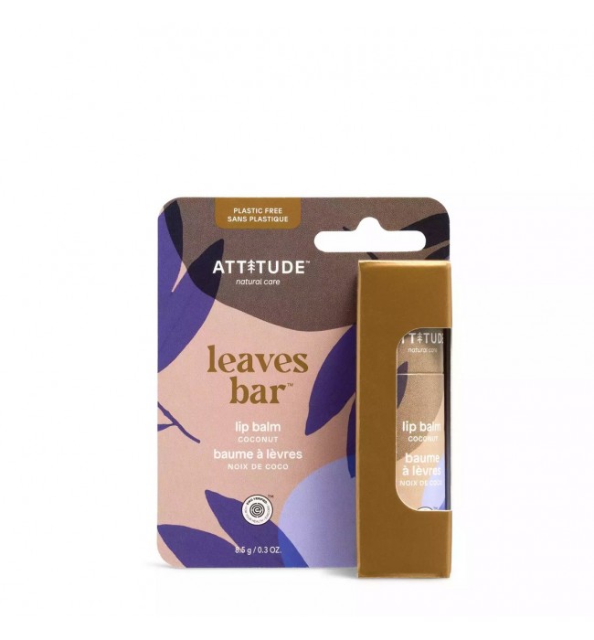 Lip Balm – Coconut, Leaves Bar, ATTITUDE