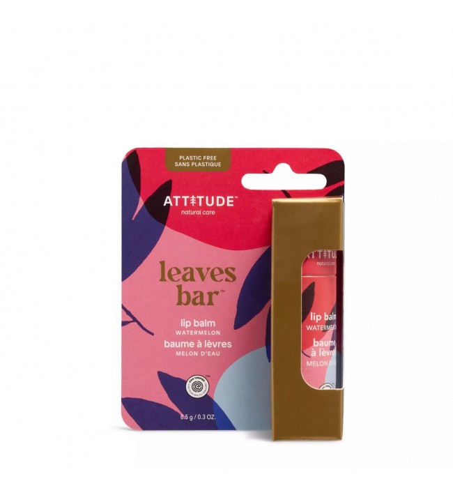 Lip Balm – Watermelon, Leaves Bar, ATTITUDE