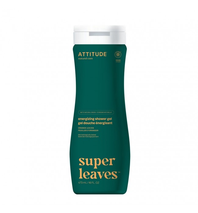 Овлажняващ Душ Гел, Портокалови Листа, Super leaves, ATTITUDE