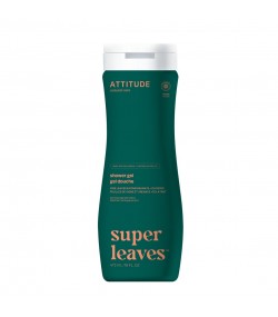 Озаряващ душ гел с лозови листа и нар, Super Leaves, ATTITUDE