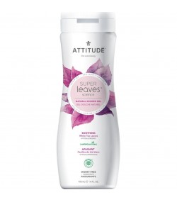Moisturizing Shower Gel, White Tea Leaves, Super Leaves, ATTITUDE
