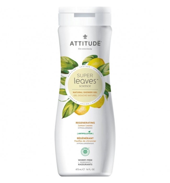 ATTITUDE Super Leaves Refreshing Shower Gel with Lemon Leaves