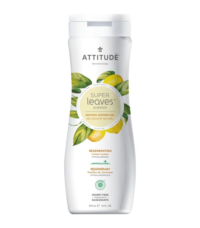 ATTITUDE Super Leaves Refreshing Shower Gel with Lemon Leaves