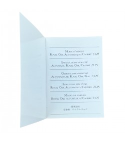 Audemars Piguet automatic 2125 instructions for use booklet