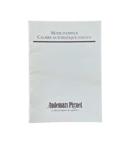Audemars Piguet automatic 2130, 2131 instructions for use booklet