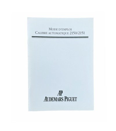 Audemars Piguet automatic 2150, 2151 instructions for use booklet