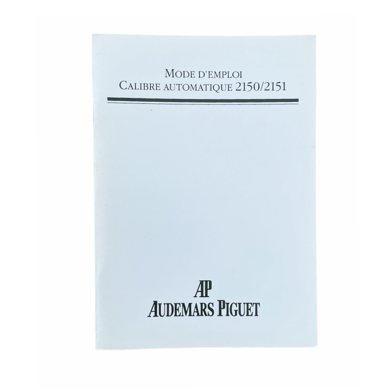 Audemars Piguet automatic 2150, 2151 instructions for use booklet Audemars Piguet automatic 2150, 2151 instructions for use booklet
